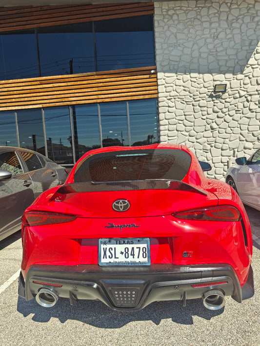 Future Design FD Carbon Fiber Ducktail Rear Spoiler For Toyota Supra A90 GR - Performance SpeedShop