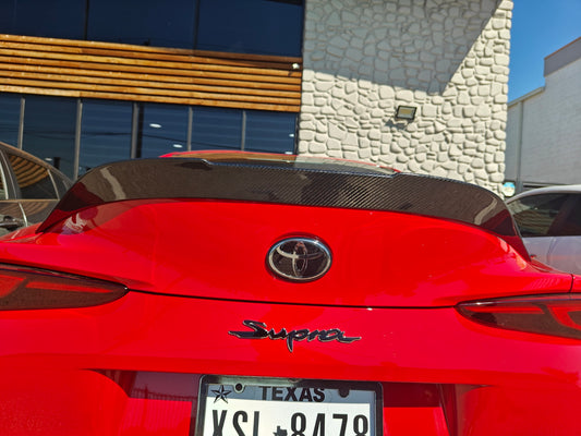 Future Design FD Carbon Fiber Ducktail Rear Spoiler For Toyota Supra A90 GR - Performance SpeedShop