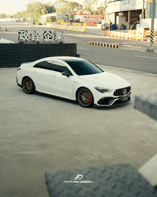 Future Design FD Carbon Fiber Front Lip For CLA C118 CLA45 2020-ON