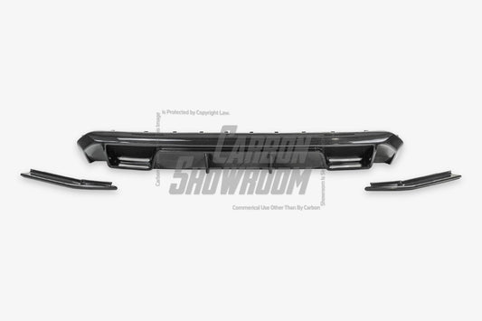 Future Design FD Carbon Fiber REAR DIFFUSER & REAR CANARDS for BMW I4 G26 M50 & e Drive 40 with M package 2022-ON - Performance SpeedShop