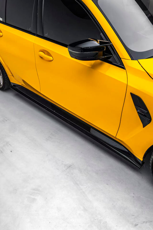 Future Design FD Carbon Fiber SIDE SKIRTS for BMW M3 M4 G80 G82 G83 2021-ON - Performance SpeedShop