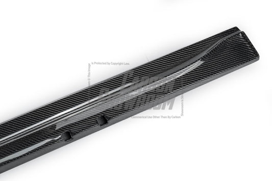 Future Design FD Carbon Fiber SIDE SKIRTS for Porsche Taycan Base & 4S & Turbo & Turbo S - Performance SpeedShop