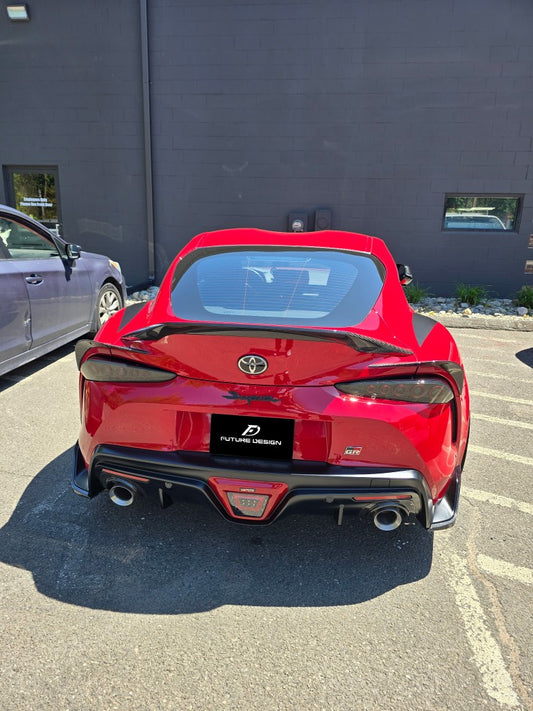 Future Design FD Carbon Fiber Taillight Trim 4 Pcs For Toyota Supra A90 GR - Performance SpeedShop
