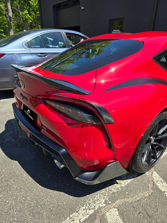 Future Design FD Carbon Fiber Taillight Trim 4 Pcs For Toyota Supra A90 GR - Performance SpeedShop