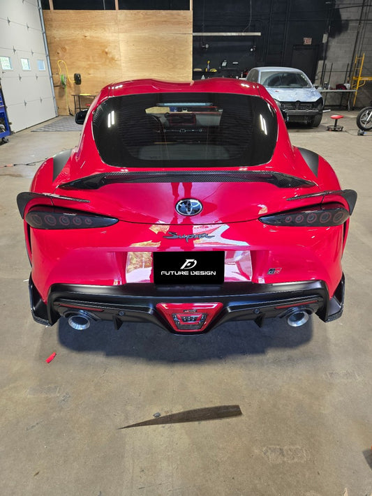 Future Design FD Carbon Fiber Taillight Trim 4 Pcs For Toyota Supra A90 GR - Performance SpeedShop