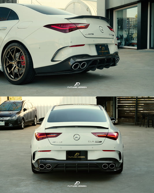 Future Design FD GT Carbon Fiber Rear Diffuser For CLA C118 CLA45 CLA35 CLA250 2020-ON