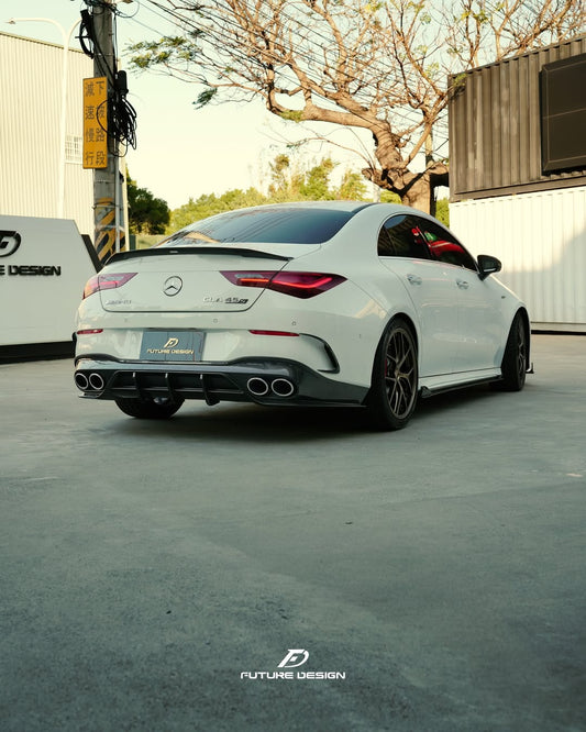 Future Design FD GT Carbon Fiber Rear Diffuser For CLA C118 CLA45 CLA35 CLA250 2020-ON