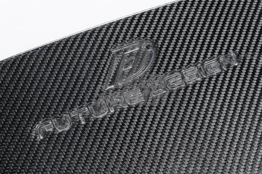 Future Design FD V2 Carbon Fiber FRONT LIP SPLITTER for Porsche Taycan Base 4S GTS