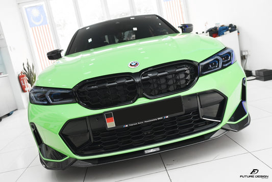 Future Design FD V2 Carbon Fiber Front Splitter for BMW G20 / G21 3 Series M340i 330i 2023-ON LCI - Performance SpeedShop
