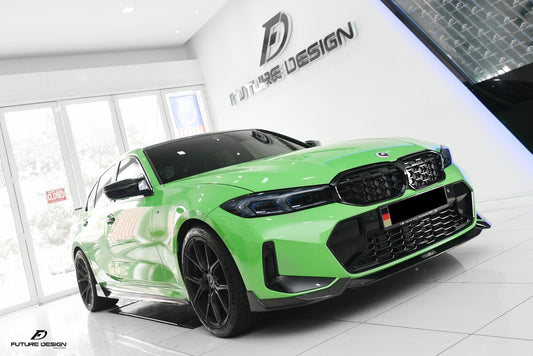 Future Design FD V2 Carbon Fiber Front Splitter for BMW G20 / G21 3 Series M340i 330i 2023-ON LCI - Performance SpeedShop