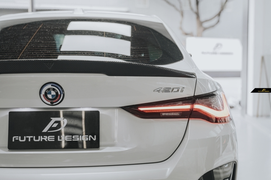 Future Design FD V2 Carbon Fiber REAR SPOILER for BMW I4 G26 & 4 Series G26 Gran coupe 2022-ON