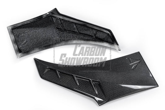 BMW X6 M60I M50I xDrive40i G06 (Fits Pre-LCI& LCI) 2020 2021 2022 2023 2024 with Aftermarket Parts - Front Fender Trim Overlay Carbon Fiber / FRP from Future Design
