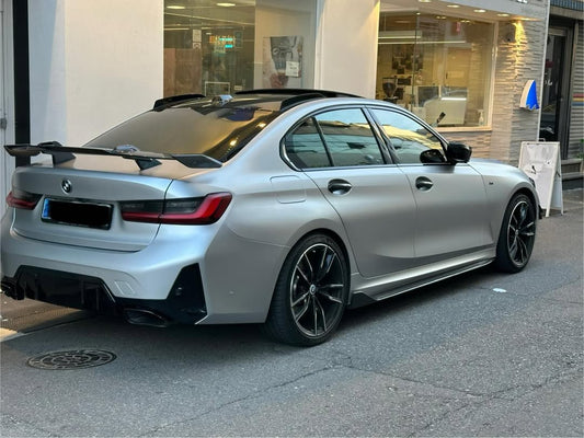 BMW M3 M3C M3CS G80 2021-ON & 3 Series M340i 330i (Fits Both Pre-LCI & LCI) G20 2019-ON with Aftermarket Parts - MP Style Rear Wing Carbon Fiber/FRP from Future Design