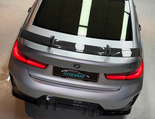 BMW M3 M3C M3CS G80 2021-ON & 3 Series M340i 330i (Fits Both Pre-LCI & LCI) G20 2019-ON with Aftermarket Parts - MP Style Rear Wing Carbon Fiber/FRP from Future Design