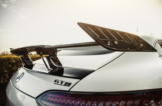 Mercedes Benz AMG GT GTS GTC C190 2015 2016 2017 2018 2019 2020 2021 with Aftermarket Parts - RT Style Rear Wing Carbon Fiber from Aero Republic