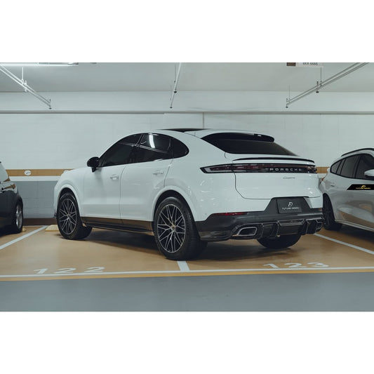 Future Design Carbon Fiber REAR DIFFUSER for Porsche Cayenne Coupe 9Y3 - Performance SpeedShop