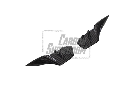 Future Design FD Carbon Fiber UPPER VALENCES for Porsche Taycan 4 & 4S - Performance SpeedShop