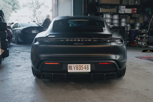 Future Design FD Carbon Fiber REAR DIFFUSER for Porsche Taycan Base & 4S - Performance SpeedShop
