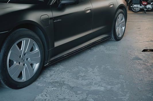 Future Design FD Carbon Fiber SIDE SKIRTS for Porsche Taycan Base & 4S & Turbo & Turbo S - Performance SpeedShop