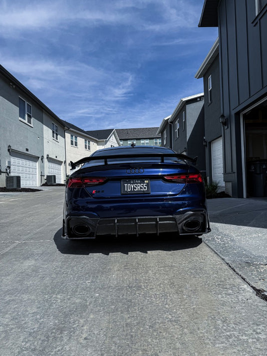 Audi A5 S5 RS5 B9 B9.5 2017-ON with Aftermarket Parts - Rear Wing Spoiler Carbon Fiber / FRP from Future Design