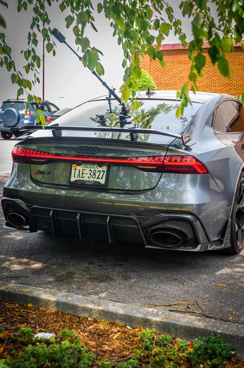 Audi RS7 C7 2014 2015 2016 2017 2018 with Aftermarket Parts - Rear Wing Spoiler Carbon Fiber / FRP from Future Design