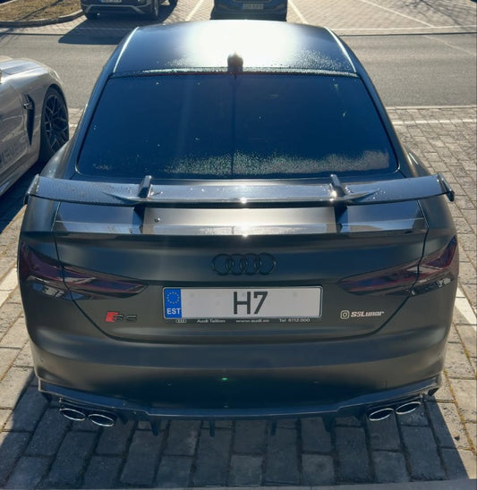Audi RS7 C7 2014 2015 2016 2017 2018 with Aftermarket Parts - Rear Wing Spoiler Carbon Fiber / FRP from Future Design
