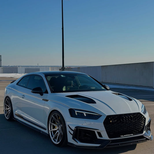 Audi RS5 S5 A5 B9 B9.5 2017-ON with Aftermarket Parts - V1 Hood Bonnet Carbon Fiber / FRP from Future Design