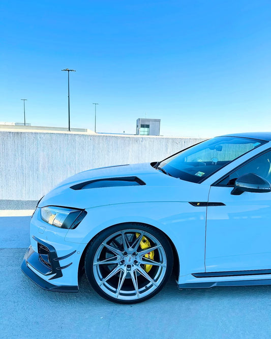 Audi RS5 S5 A5 B9 B9.5 2017-ON with Aftermarket Parts - V1 Hood Bonnet Carbon Fiber / FRP from Future Design