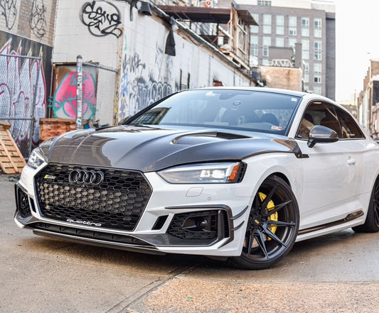 Audi RS5 S5 A5 B9 B9.5 2017-ON with Aftermarket Parts - V1 Hood Bonnet Carbon Fiber / FRP from Future Design