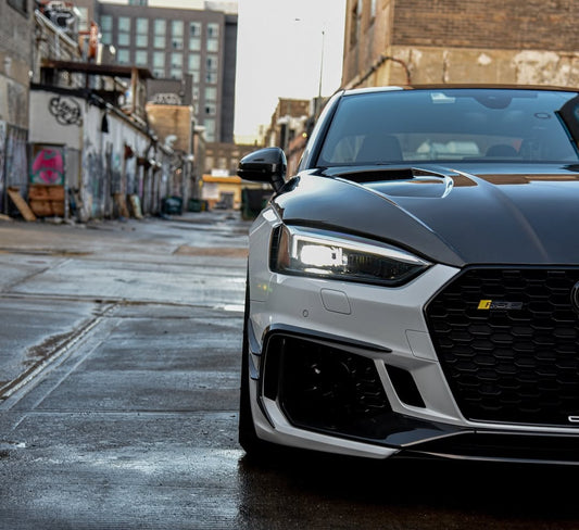 Audi RS5 S5 A5 B9 B9.5 2017-ON with Aftermarket Parts - V1 Hood Bonnet Carbon Fiber / FRP from Future Design