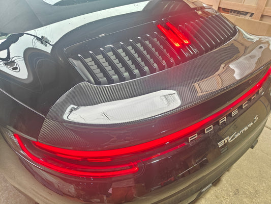 Porsche 911 992.1 Carrera Base/S/T/4/4S/Targa 4/Targa 4S/GTS 2020-2024 & Porsche 911 992.2 Carerra Base/T/S/4S/GTS/4GTS/Targa 4S/4GTS 2025-ON with Future Design Carbon's Aftermarket Parts - V2 Ducktail Spoiler Carbon Fiber
