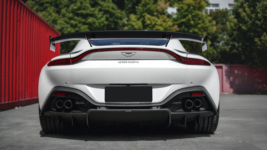 Aston Martin Vantage V8 V12 2019 2020 2021 2022 2023 with Aftermarket Parts - F1 Style Rear Wing Carbon Fiber from G Performance