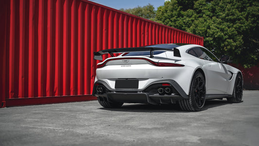 Aston Martin Vantage V8 V12 2019 2020 2021 2022 2023 with Aftermarket Parts - F1 Style Rear Wing Carbon Fiber from G Performance