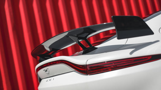 Aston Martin Vantage V8 V12 2019 2020 2021 2022 2023 with Aftermarket Parts - F1 Style Rear Wing Carbon Fiber from G Performance