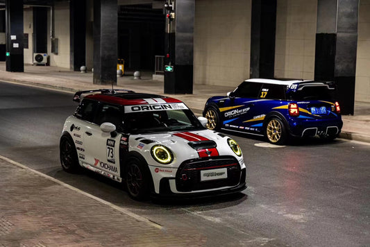 MINI Cooper JCW (John Cooper Works) S Base F56 2014 2015 2016 2017 2018 Pre-LCI & 2019 2020 2021 First LCI & 2022-ON Second LCI with Aftermarket Parts - AG Style Widebody Wheel Arches Carbon Fiber from G Performance