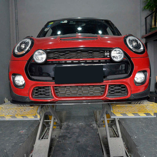 MINI Cooper JCW (John Cooper Works) S Base F56 2014 2015 2016 2017 2018 Pre-LCI with Aftermarket Parts - GC Style Front Lip Carbon Fiber from G Performance