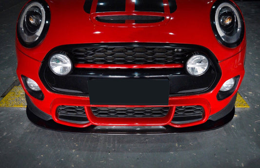 MINI Cooper JCW (John Cooper Works) S Base F56 2014 2015 2016 2017 2018 Pre-LCI with Aftermarket Parts - GC Style Front Lip Carbon Fiber from G Performance
