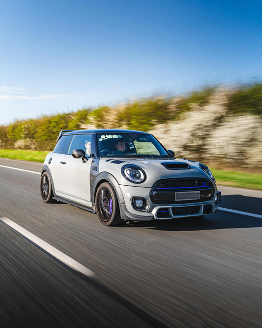 MINI Cooper JCW (John Cooper Works) S Base F56 & 2014 2015 2016 2017 2018 Pre-LCI & 2019 2020 2021 First LCI & 2022-ON Second LCI with Aftermarket Parts - AG Style Hood Carbon Fiber / FRP from G Performance