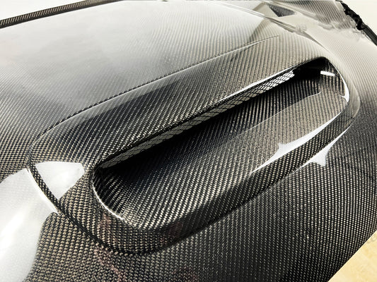 MINI Cooper JCW (John Cooper Works) S Base F56 & 2014 2015 2016 2017 2018 Pre-LCI & 2019 2020 2021 First LCI & 2022-ON Second LCI with Aftermarket Parts - AG Style Hood Carbon Fiber / FRP from G Performance