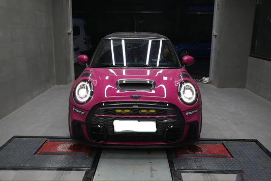 MINI Cooper JCW (John Cooper Works) S Base F56 & 2014 2015 2016 2017 2018 Pre-LCI & 2019 2020 2021 First LCI & 2022-ON Second LCI with Aftermarket Parts - AG Style Hood Carbon Fiber / FRP from G Performance