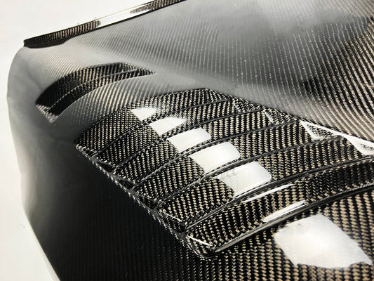 MINI Cooper JCW (John Cooper Works) S Base F56 & 2014 2015 2016 2017 2018 Pre-LCI & 2019 2020 2021 First LCI & 2022-ON Second LCI with Aftermarket Parts - AG Style Hood Carbon Fiber / FRP from G Performance