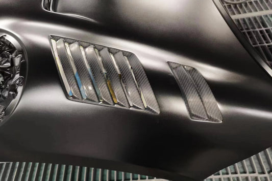 MINI Cooper JCW (John Cooper Works) S Base F56 & 2014 2015 2016 2017 2018 Pre-LCI & 2019 2020 2021 First LCI & 2022-ON Second LCI with Aftermarket Parts - AG Style Hood Carbon Fiber / FRP from G Performance