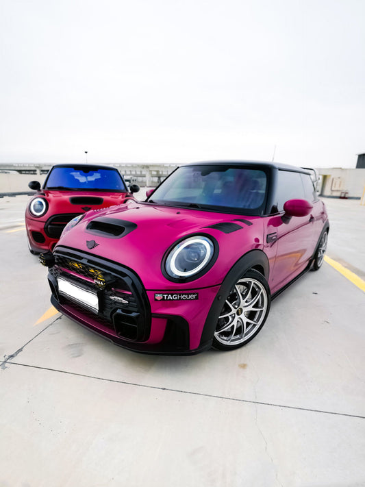 MINI Cooper JCW (John Cooper Works) S Base F56 & 2014 2015 2016 2017 2018 Pre-LCI & 2019 2020 2021 First LCI & 2022-ON Second LCI with Aftermarket Parts - AG Style Hood Carbon Fiber / FRP from G Performance