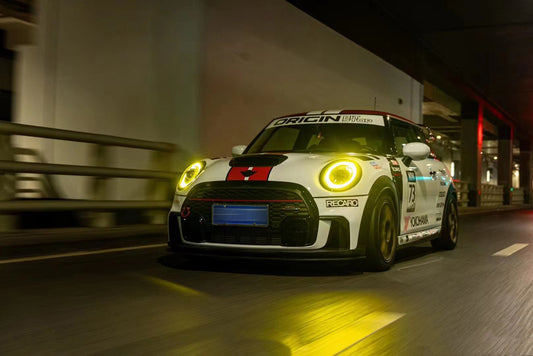 MINI Cooper JCW (John Cooper Works) S Base F56 & 2014 2015 2016 2017 2018 Pre-LCI & 2019 2020 2021 First LCI & 2022-ON Second LCI with Aftermarket Parts - AG Style Hood Carbon Fiber / FRP from G Performance