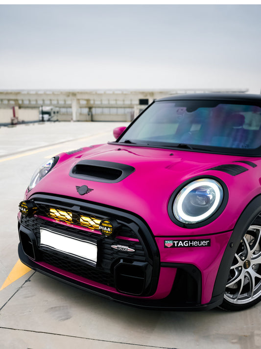 MINI Cooper JCW (John Cooper Works) S Base F56 & 2014 2015 2016 2017 2018 Pre-LCI & 2019 2020 2021 First LCI & 2022-ON Second LCI with Aftermarket Parts - AG Style Hood Carbon Fiber / FRP from G Performance