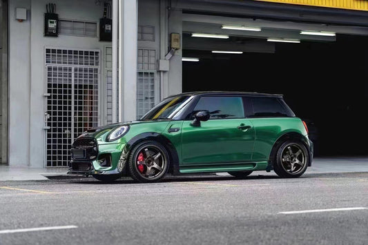 MINI Cooper JCW (John Cooper Works) S Base F56 2014 2015 2016 2017 2018 Pre-LCI & 2019 2020 2021 First LCI & 2022-ON Second LCI with Aftermarket Parts - Garbino Style Side Skirts FRP from G Performance
