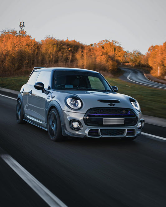 MINI Cooper JCW (John Cooper Works) S Base F56 2014 2015 2016 2017 2018 Pre-LCI & 2019 2020 2021 First LCI & 2022-ON Second LCI with Aftermarket Parts - AG Style Widebody Wheel Arches Carbon Fiber from G Performance