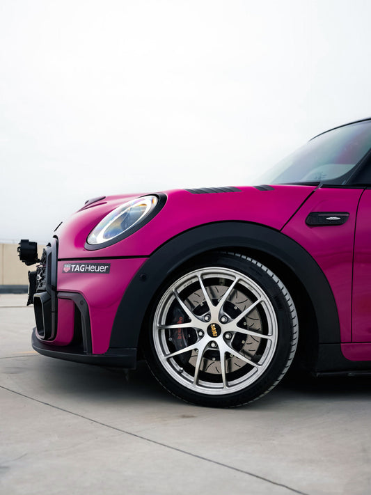 MINI Cooper JCW (John Cooper Works) S Base F56 2014 2015 2016 2017 2018 Pre-LCI & 2019 2020 2021 First LCI & 2022-ON Second LCI with Aftermarket Parts - AG Style Widebody Wheel Arches Carbon Fiber from G Performance