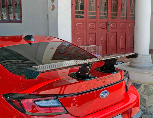 Subaru BRZ ZD8 2022 2023 2024 & Toyota GR86 ZN8 2022 2023 2024 with Aftermarket Parts - VRSA1 Style Rear Spoiler Pre-preg Carbon Fiber from EPR USA