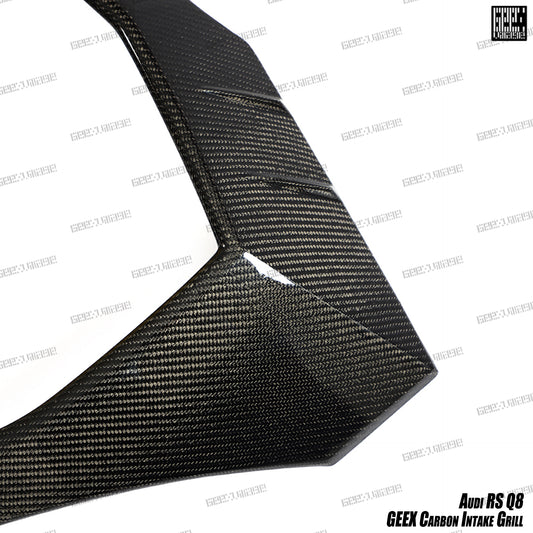 Audi RSQ8 2021-ON with Aftermarket Parts - Front Kidney Grill Carbon Fiber from Geex Village
